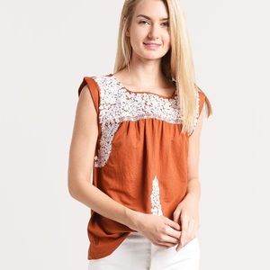 j.marie embroidered top